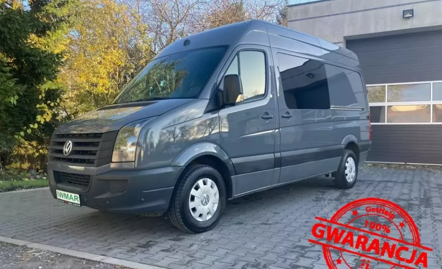 Volkswagen Crafter 2014 2.0 140 KM Brygadówka 6 osobowy Nawigacja Kamery cofania Klimatyz zdjęcie 