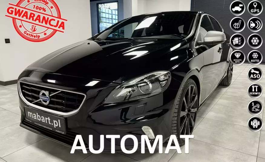 Volvo V40 2.0 Drive-E D3 150KM R -DESIGN Automat Navi GPS Sportsitze ALU19 BLACK