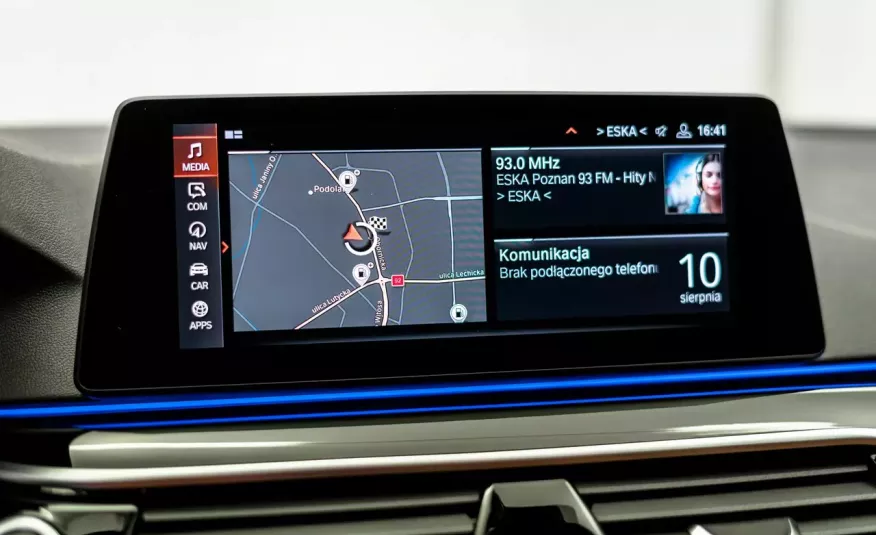 BMW 550 400KM salon PL bezwypadkowy H/K laser HUD wentylacja 20" zdjęcie 9