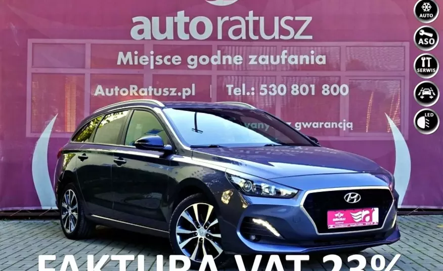 Hyundai i30 Fv VAT 23% / Automat / 100% Org. Lakier / Bogata Opcja / 56 829 Netto zdjęcie 1