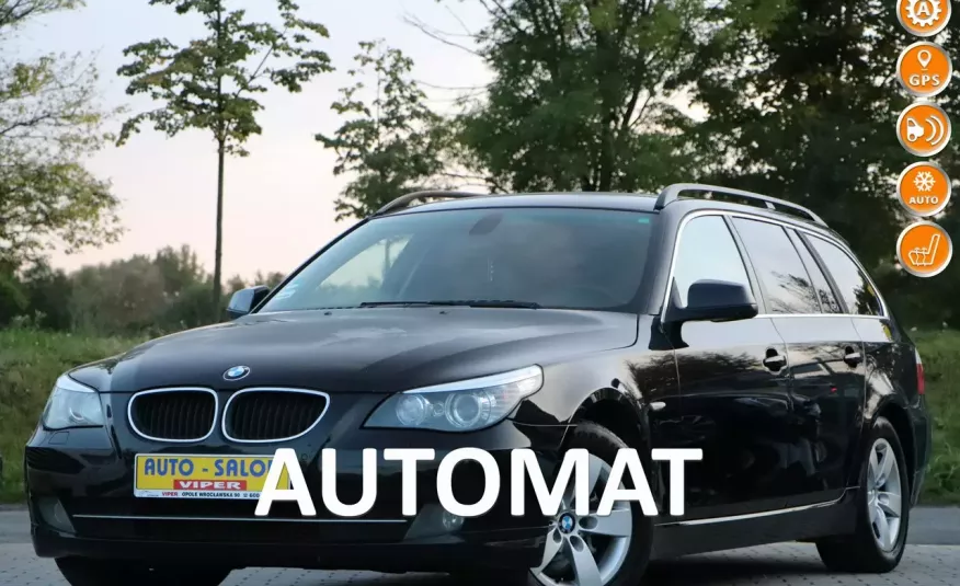 BMW 520 zarejestrowany, klima, automat, skóra zdjęcie 1