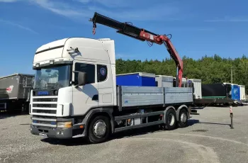 Scania 124L 420 6x2 Retarder HDS FASSI F170 Budowlanka