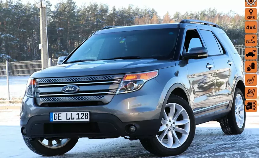 Ford Explorer 290KM 4x4 6osobowy Kamera Panorama System Pasa Wentyle Navi Skóry zdjęcie 