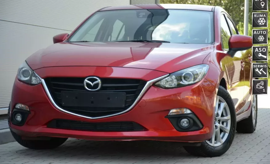 Mazda 3 Zarejestrowana 2.2D 150KM Serwis Navi I-stop Alu Gwarancja zdjęcie 1