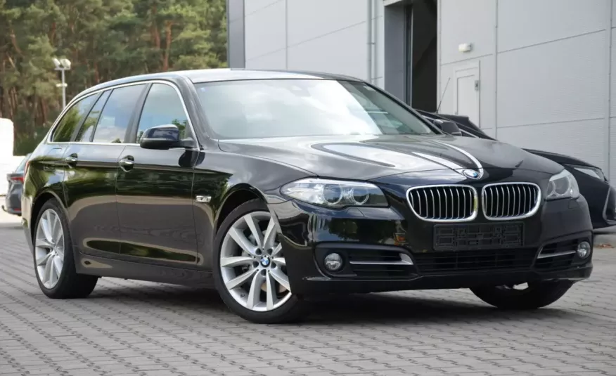 BMW 530 Czarna 530D 258KM Lift 6WB Serwis Jasna Skóra Navi Start/Stop pamięci zdjęcie 4