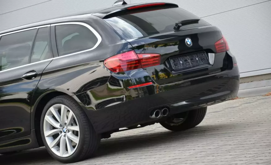BMW 530 Czarna 530D 258KM Lift 6WB Serwis Jasna Skóra Navi Start/Stop pamięci zdjęcie 7