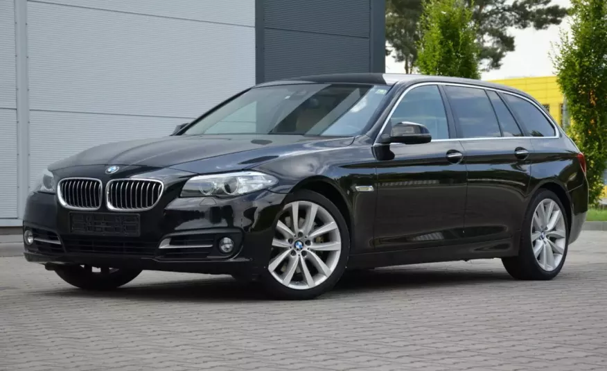 BMW 530 Czarna 530D 258KM Lift 6WB Serwis Jasna Skóra Navi Start/Stop pamięci zdjęcie 8
