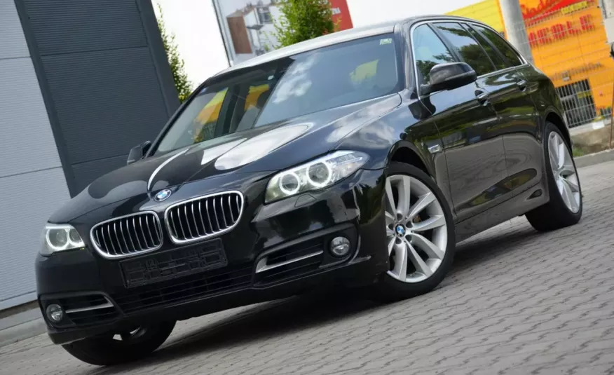 BMW 530 Czarna 530D 258KM Lift 6WB Serwis Jasna Skóra Navi Start/Stop pamięci zdjęcie 9