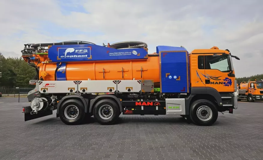MAN FFG ELEPHANT WUKO KOMBI DO CZYSZCZENIA KANAŁÓW EURO 6 WUKO asenizacyjny separator beczka odpady czyszczenie kanalizacja zdjęcie 4
