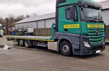 Mercedes Actros 2543 LAWETA POMOC DROGOWA NAJAZD HYDRAULICZNY 3-OSIE 6x2 KLIMA ŁÓŻKO