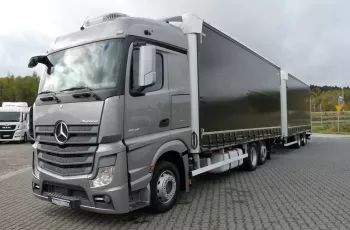 Mercedes ACTROS 2545 MP4 / EURO 6 / ZESTAW PRZESTRZENNY 7.70+7.70 /