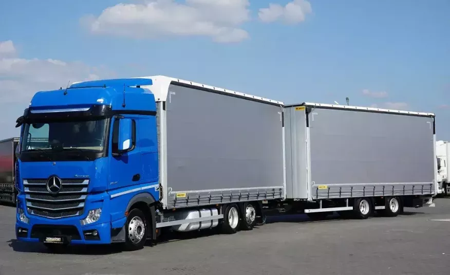 Mercedes ACTROS / 2545 / ACC / EURO 6 / ZESTAW PRZEJAZDOWY 120 m3 zdjęcie 