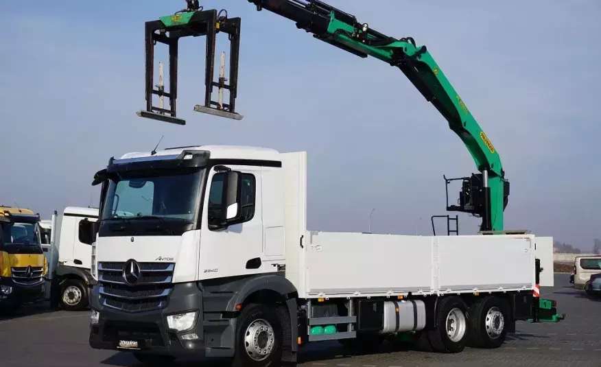 Mercedes / ANTOS / 2640 / E 6 / SKRZYNIOWY + HDS / PALFINGER PK 21001 L / WYSIĘG 13.3 M / OŚ SKRĘTNA zdjęcie 