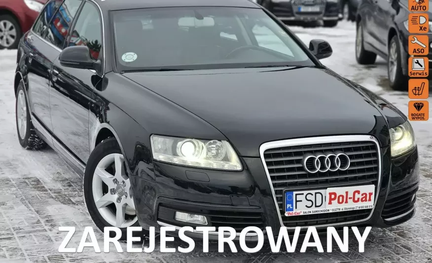Audi A6 skóra, navi, serwis aso, grzane fotele, tempomat zdjęcie 