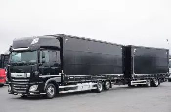 DAF XF / 480 / ACC / E 6 / ZESTAW PRZEJAZDOWY 120 M3 / DŁ. 9.1 M + 6, 5 M
