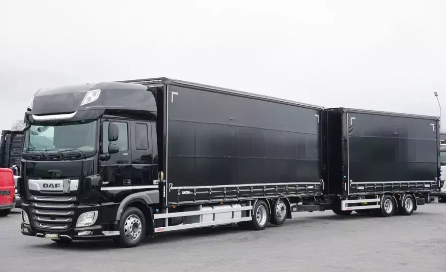 DAF XF / 480 / ACC / E 6 / ZESTAW PRZEJAZDOWY 120 M3 / DŁ. 9.1 M + 6, 5 M zdjęcie 