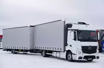 Mercedes ACTROS / 1830 ACC / E 6 / ZESTAW PRZEJAZDOWY 120 M3 / ŁAD. 15 000 KG