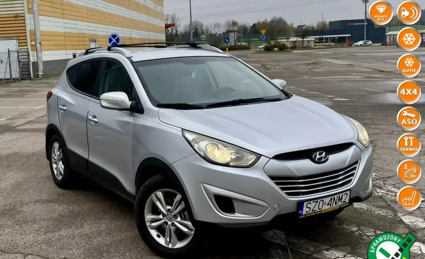 Hyundai Tucson 2.4i+gaz Automat 4x4 nowe tarcze przód i tył +klocki +opony zamiana zdjęcie 