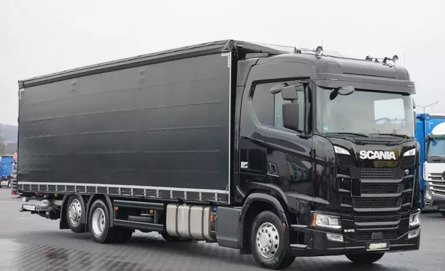 Scania / S 410 / ACC / EURO 6 / FIRANKA / 23 PALETY + WINDA / OŚ SKRĘTNA zdjęcie 