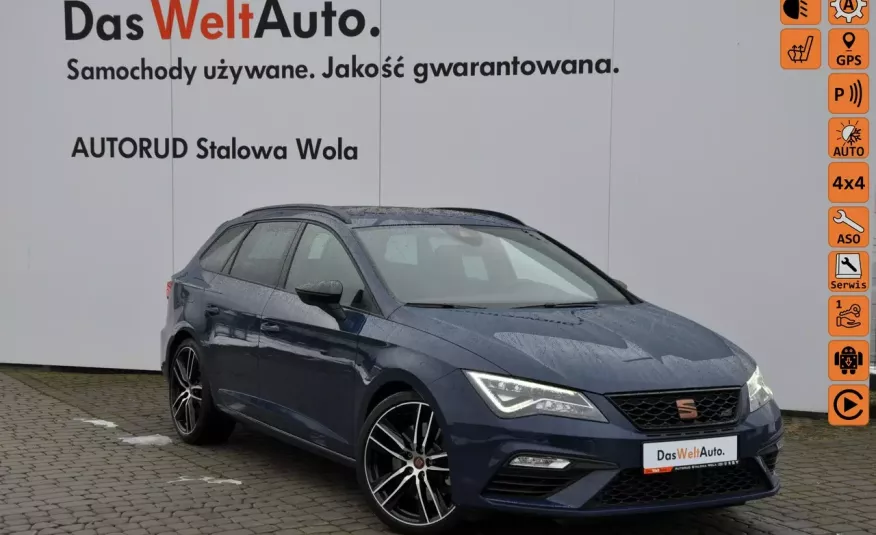 Seat Leon Cupra 2.0TSI 300KM 4Drive Panorama Lane Front Assist Gwar. Dealer FV23 zdjęcie 