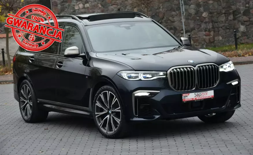 BMW X7 M50d 400KM 2020r. Mpakiet HeadUp H/K Laser Panorama HAK 22" Fv23 zdjęcie 