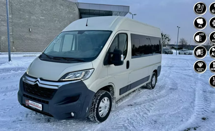 Citroen Jumper 2.0hdi 140 km 1wł 9 osobowy salon pl bez wkładu finansowego 1 rok gwar zdjęcie 