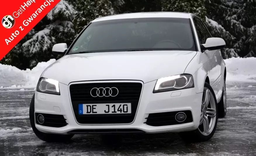 Audi A3 S-line Skóry Lift bi- Xenon Ledy Czarna podsufitka Alu 18 zdjęcie 