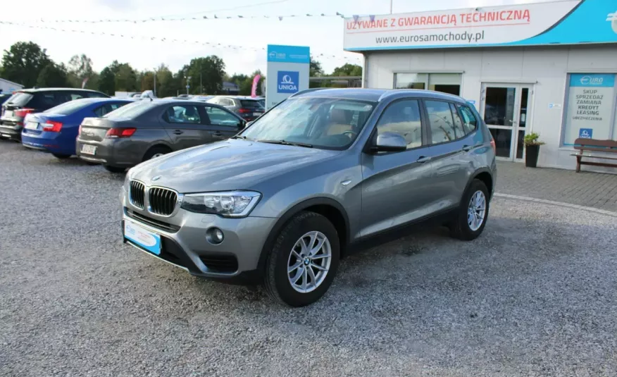 BMW X3 F-vat, gwarancja, skóra, navi, czujniki-parkowania, zdjęcie 