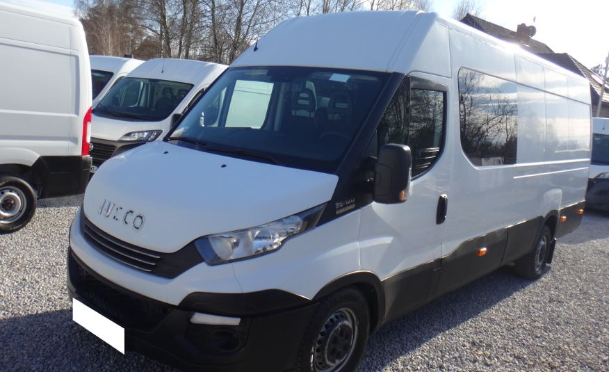 IVECO MAXI brygadówka doka dubel kabina 9-osób klima 2017 himatic 123tys km zdjęcie 