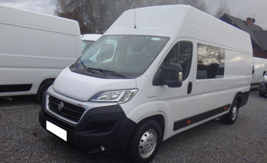 Fiat LIFT DUCATO L4H3 MAXI LONG JUMBO XXL 2019 pełna opcja klimatronik LED brygadówka doka dubel kabina 7-osób zdjęcie 