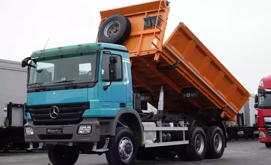 Mercedes ACTROS 3341 104TYS.KM / 6X6 / 3 STR WYWROTKA / HARDOX BOARDMATIC zdjęcie 
