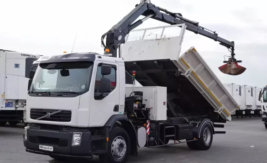 Volvo FE 320 / 4X2 / BORDMATIC / WYWROTKA + HDS HIAB 144 / CHWYTAK / ŁYCHA zdjęcie 