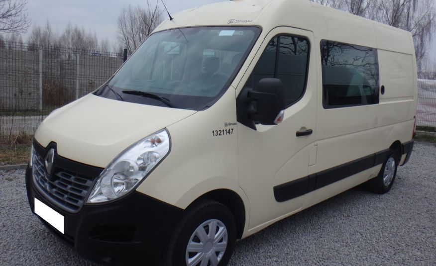 Renault MASTER LIFT 2018 brygadówka doka dubel kabina 7-os klima 130KM zdjęcie 