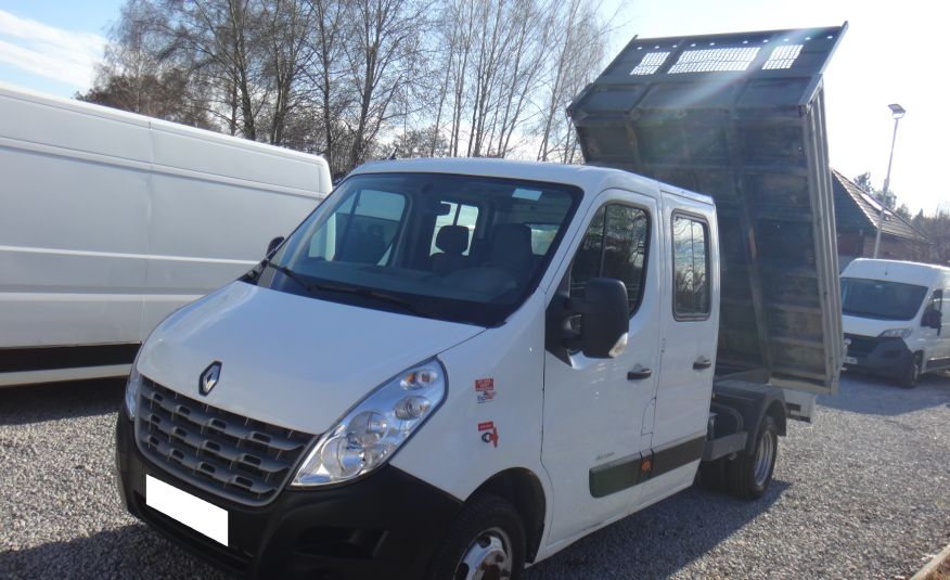 Renault MASTER doka wywrotka duży kiper brygadówka dubel kabina 7-os bliźniaki zdjęcie 