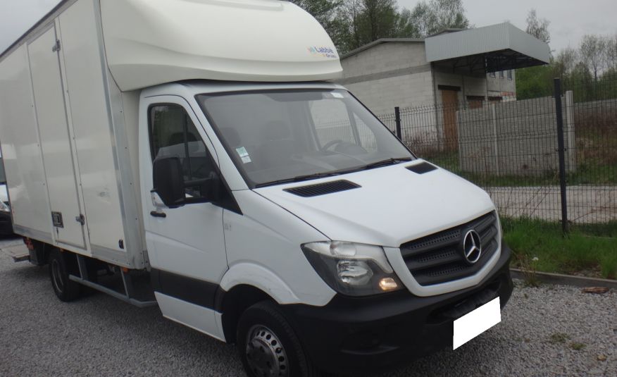 Mercedes SPRINTER MAXI kontener z windą 750 kg bliźniaki drzwi boczne 2017rok zarejestrowany zdjęcie 