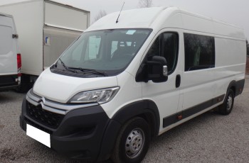 Citroen LIFT JUMPER L4H2 MAXI LONG 2017 brygadówka doka dubel kabina 7-osób ładny przesuwana ławka