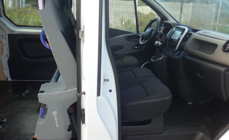 Renault TRAFIC L2H1 LONG brygadówka doka dubel kabina 6-osób bagażnik z drabinką 2017 zdjęcie 13