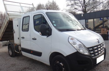 Renault MASTER wywrotka brygadówka doka dubel kabina 7-osób bliźniacze koła 2012