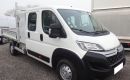 Citroen JUMPER doka skrzynia skrzyniowy 7-os 2019 klima tempomat 97tys km brygadówka doka dubel kabina zdjęcie 2