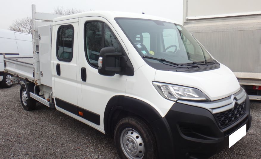 Citroen JUMPER doka skrzynia skrzyniowy 7-os 2019 klima tempomat 97tys km brygadówka doka dubel kabina zdjęcie 2