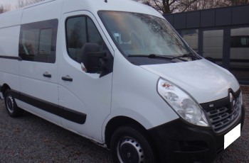 Renault LIFT MASTER brygadówka składana ławka doka dubel kabina 7-osób klima 2016 pdc