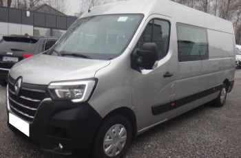 Renault LIFT L3H2 MASTER IV brygadówka doka dube kabina 7-os ładny klima navi kamera regały półki