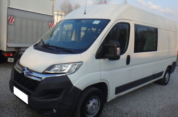 Citroen LIFT JUMPER L3H2 MAX 2016 brygadówka doka dubel kabina 7-osób 29tys km klima