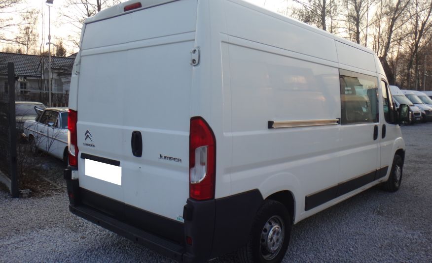 Citroen LIFT JUMPER L3H2 MAX 2016 brygadówka doka dubel kabina 7-osób 29tys km klima zdjęcie 5