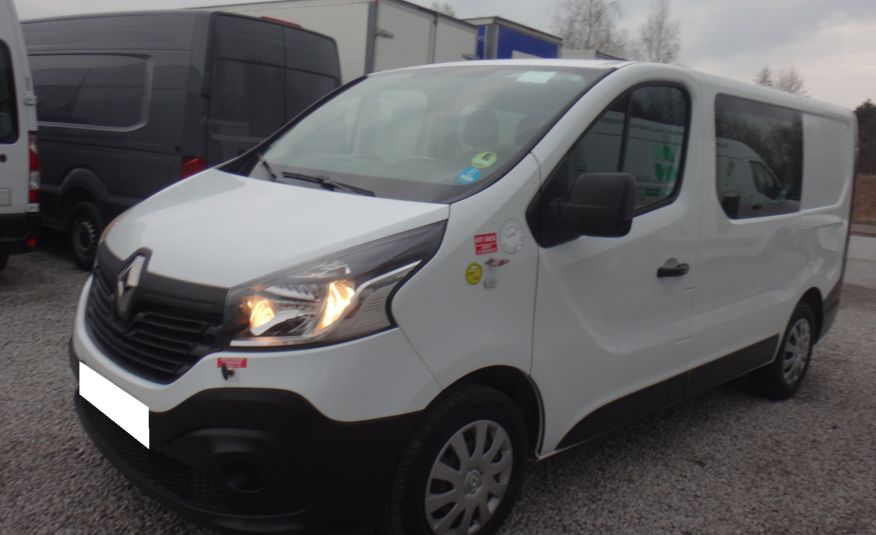 Renault TRAFIC 2019 brygadówka doka dubel kabina 6-osób klima hak 120KM zdjęcie 