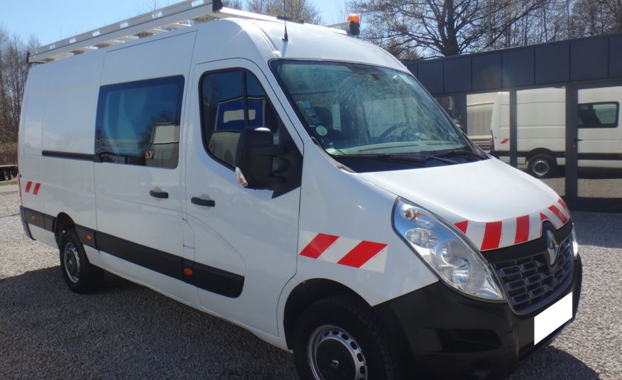 Renault LIFT MASTER brygadówka doka dubel kabina L3H2 2016 klima pdc bagażnik z drabinką regały zdjęcie 3