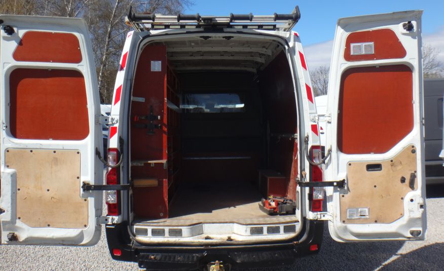 Renault LIFT MASTER brygadówka doka dubel kabina L3H2 2016 klima pdc bagażnik z drabinką regały zdjęcie 7