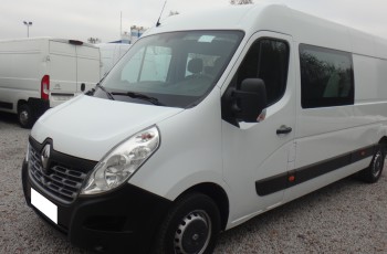 Renault MASTER LIFT L3H2 MAX brygadówka doka dubel kabina 7-os klima 2018rok navi pdc klima