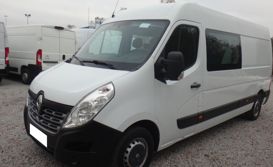 Renault MASTER LIFT L3H2 MAX brygadówka doka dubel kabina 7-os klima 2018rok navi pdc klima