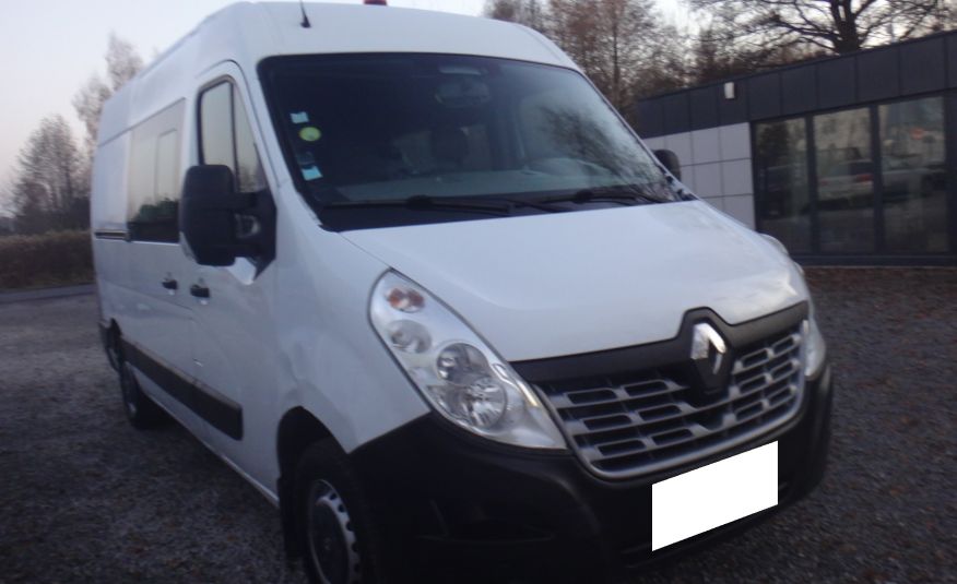 Renault MASTER brygadówka doka dubel kabina 7-osób 2017rok klima telefon zdjęcie 3